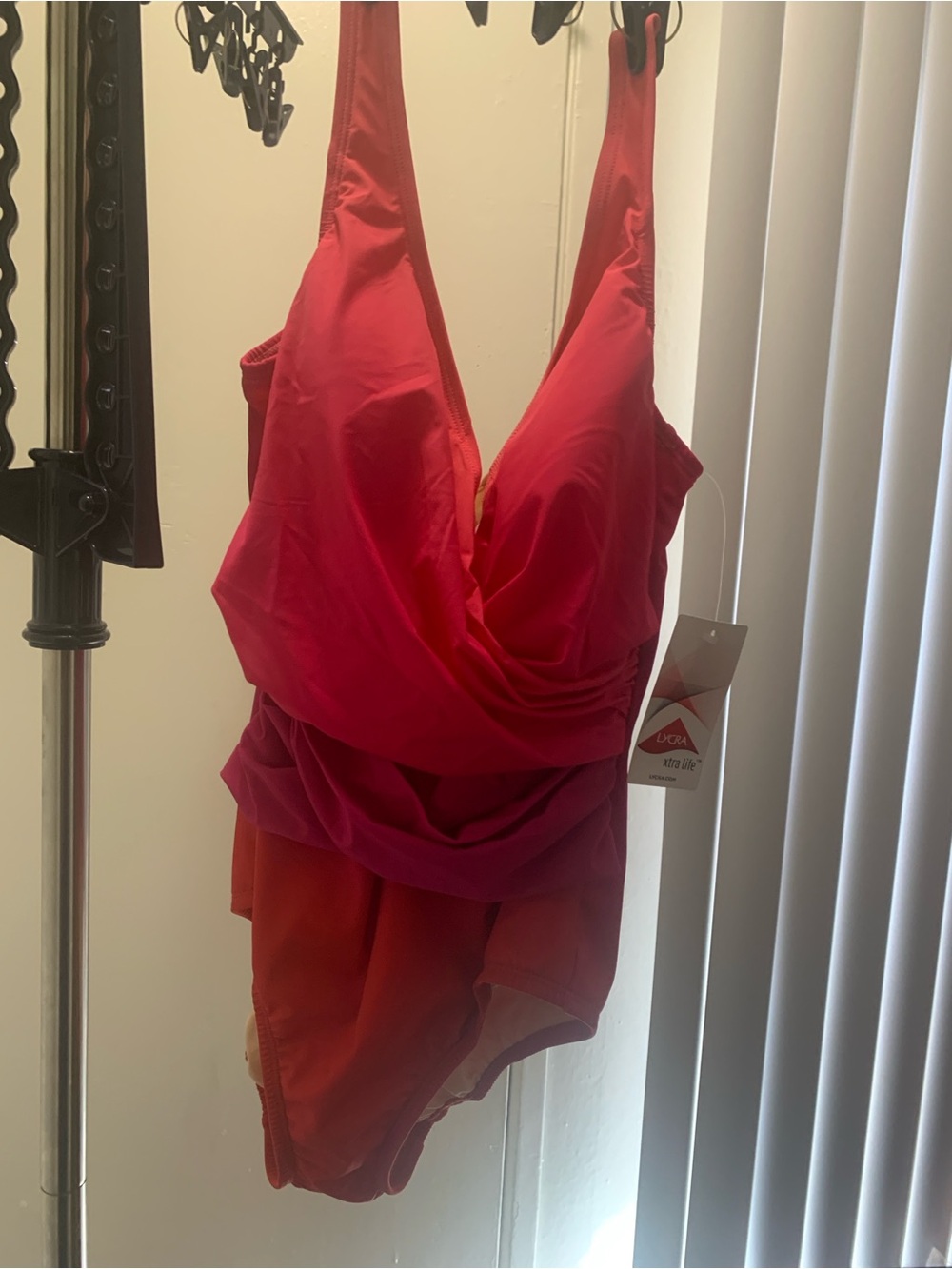 Bright Pink Bathing Suit Lands End NWT